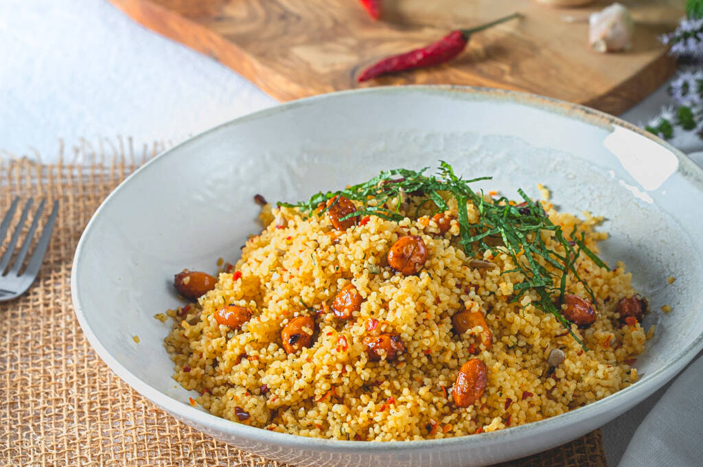 Receta Couscous Cacahuetes Miel Caseros