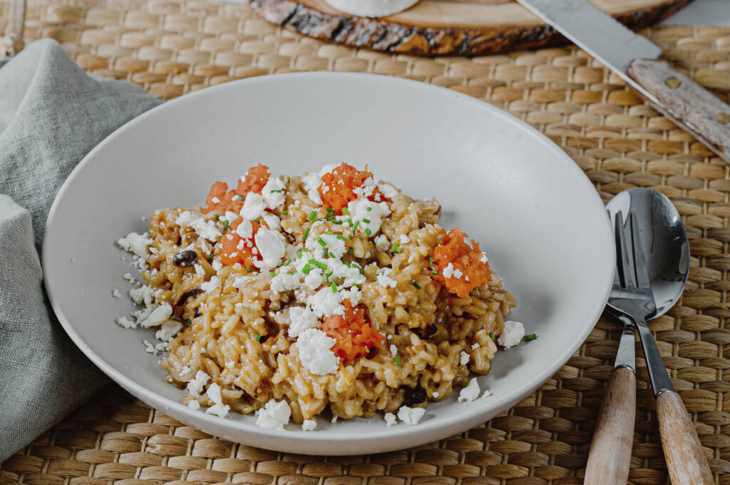 Receta De Risotto Con Calabaza Y Queso Cabra