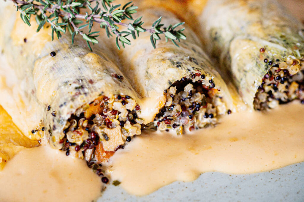 Receta Vegana Canelones Veganos Quinoa