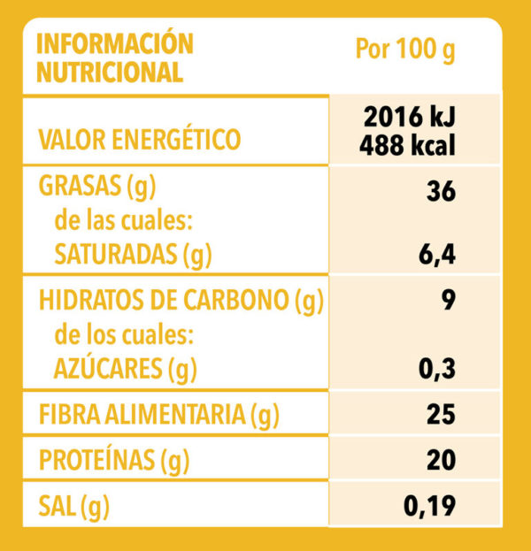 Semillas Lino150g Info Nutri